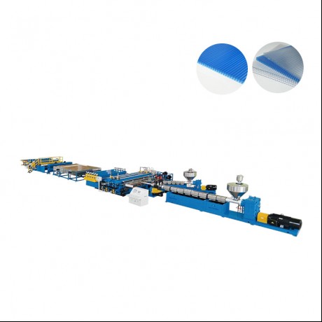 PC PP PE ပလပ်စတစ် Hollow Cross Section extrusion လိုင်း