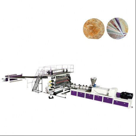 PVC အလှဆင် / စကျင်ကျောက်စာရွက် Extrusion လိုင်း